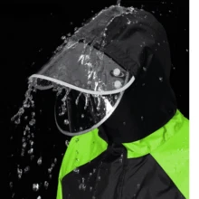 Impermeable para hombres, impermeable de motocicleta para exteriores, impermeable de motocicleta resistente al viento y la lluvia, conjunto de pantalones de lluvia, conjunto impermeable, conjunto con abertura para hombres, traje de motocicleta impermeable y a prueba de viento de Body completo, selecciones de primavera y verano, regalos para damas de honor, habitación, decoración de dormitorio, decoración de dormitorio, playa, viaje, para hombres, para mujeres, vacaciones - Multicolor - Ver 4