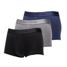 Calvin Klein LOW RISE TRUNK 3PK - BLUE GREY - View 2