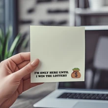 4pcs Funny Office Sticky Notes 3x3 Inch 50 Sheets Funny Office Note Pads Adhesive Funny Office Sticky Notes For School Office Home Supplies Students Teachers Gift,School Supplies,Back To School