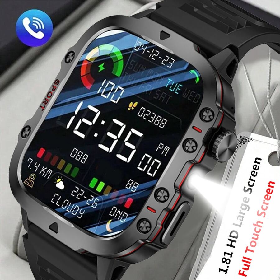 Smart Watch, Wireless Dialing/Calling, Call Reminder/Rejection, Custom Wallpaper, Multiple Sports Modes, Tracking Sports Data, Alarm Reminder, Remote Control Photography, Weather Forecast, Unisex, Suitable For Android And IOS