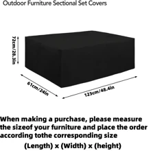 1pc 210D Oxford Cloth Dust Cover,Waterproof Cover,A Cover Suitable For Waterproofing And Preventing Leaf Drop On Household Outdoor Furniture