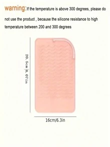 Portable Silicone Heat-Resistant Pad, Straightener, Curling Iron Insulation Pad, Anti Slip And Heat-Resistant Pad, Travel Styling Tool For Travel Dressing Table, Travel Case For Hairdressing Tools - Heat-Resistant Pad, Straightener Pad, And Curling Iron Sleeve