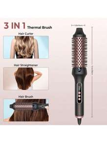 Escova térmica Blowout, escova redonda aquecida de 1,5 polegada, escova de ondulação aquecida para cachos e volume, íon negativo, duas configurações, ouro rosa, presentes para homens e mulheres, ideias para presentes, presentes exclusivos, os melhores presentes legais, presentes para ela, conjuntos de presentes