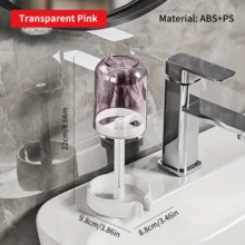 1 件多功能塑料牙刷和牙膏架，三合一牙刷收纳盒，带防尘罩、隔层和排水功能，适合浴室使用 - 彩色 - 查看 8