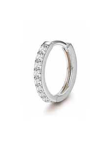 CASSIECA CASSIECA 1 Stück 16 Gauge Knorpel Ohrringe für Frauen, flacher Stecker - Hypoallergen, chirurgischer Edelstahl Stud Hoop Knorpel Ohrring Set für Daith, Concha, Tragus, Helix Piercings, Einzelstück