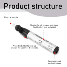 Wire Cutting Machine For Burning And Cutting Wires (Excluding Batteries), 5.11 Inches, One Click Trimming, Burning, And Melting, Perfect For Completing Bead And Wire Projects