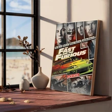 WB 1/10PCS Frameless Fast And Furious Classic Vintage Vintage Posters Sticky Retro Room Bar Cafe Kawaii Room Decor Wall Art Batman Decor Wallpaper