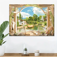 1pc 3D Natural Lake Scenery Fake Window Wall Sticker, Snowy Mountain Lake And Stream Outdoor View Wall Decal For Living Room, Bedroom, Dining Room, Removable And Reusable Wall Art, 29.53 Inch * 19.69 Inch Room Decor Home Decor Stickers Wall Decor Wall Stickers
