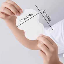 10 piezas/20 piezas/50 piezas/100 piezas Almohadillas para el sudor axilar, parches de absorción de sudor axilar de polímero de alta calidad para mujeres, pegatinas desodorantes invisibles y delgadas para refrescar en verano, playa, viaje