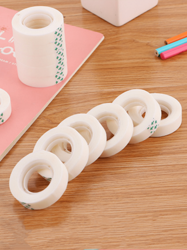 4/6pcs Mini Portable Small Adhesive Tapes For Office/Study, Can Be Used For Scrapbooking DIY, Pasting Packaging, Fixing Invisible Tape, Office Supplies Back To School