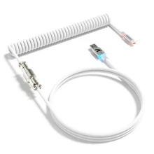 كابل لوحة المفاتيح الملفوف بالوان RGB فائقة C01 ، كبل طراز Aviator مخصص احترافي من USB-C لألعاب الكمبيوتر ، تصميم مزدوج مبطن مستقر ، من النوع C إلى USB-A فائق السرعة 2 م ، محول معدني قابل للفصل للاعبي الكمبيوتر