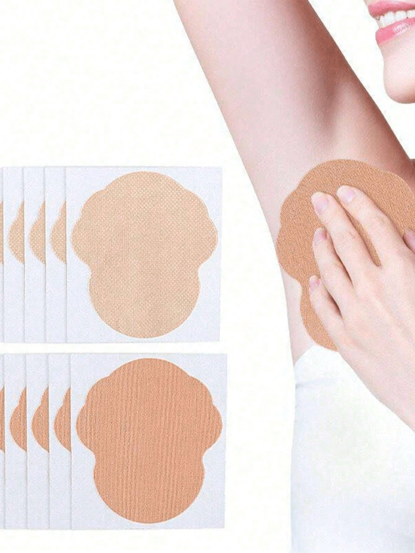 10pcs Disposable Breathable Sweat-Absorbent Pads, Underarm Sweat-Absorbent Patch Magic Device, Universal Armpit Patch For All Seasons, Washable Sweat Absorbing Guards, Dress Sweat Perspiration Pads Shield, Absorbent Deodorant Pad, Antiperspirant And Sweat-Proof Patch