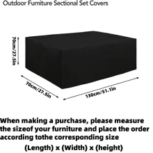 1pc 210D Oxford Cloth Dust Cover,Waterproof Cover,A Cover Suitable For Waterproofing And Preventing Leaf Drop On Household Outdoor Furniture