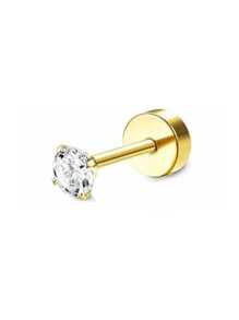 CASSIECA CASSIECA 1 Stück 16 Gauge Knorpel Ohrringe für Frauen, flacher Stecker - Hypoallergen, chirurgischer Edelstahl Stud Hoop Knorpel Ohrring Set für Daith, Concha, Tragus, Helix Piercings, Einzelstück