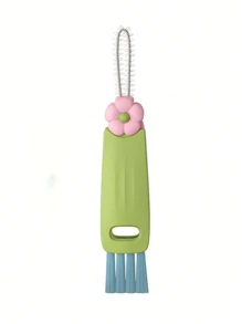 1pc 3-In-1 Cup Lid Brush, Thermal Bottle Lid Cleaner, Multipurpose Crevice Cleaning Brush, Cup Slot Bottle Brush Cup Cleaning Tool,Kitchen,Bathroom,Home,Household Supplies, Cleaning Accessories, Household Cleaning Supplies, Room Decoration, Can Be Used To Prevent Oil Stains, Garbage, Etc., Suitable For Kitchens, Restaurants, Parties, Gatherings, Travel, Family Gifts, Home Gifts