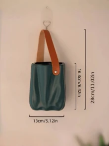 1 vaso de plástico imitando cerâmica, vaso portátil para arranjo floral de mesa para hidroponia e decoração de casa