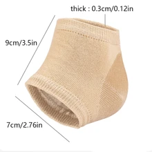 2 pièces Protecteur plantaire, tampon silicone pour talon pour les soins et le soutien quotidiens des pieds, protecteur de talon en gel