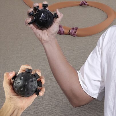 1 件手指握力器，升级版 2025 手部和手指锻炼器，硅胶肌肉增强器，前臂力量训练器，节日礼物，健身房，运动，健身，在家锻炼，手握力
