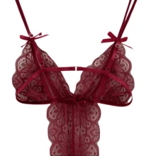 Plus Size Sexy Lingerie - Đỏ - Xem 3