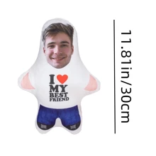 1pc Customized Photo Pillow - Personalized Couple Gift With "I Love My Best Friend" Design, Anniversary, Christmas, Thanksgiving, Valentine's Day Home Decor