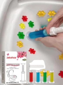 4 piezas/3 piezas Desodorante en gel para inodoro, Limpiador y desodorante de inodoro con estampado floral, Limpiador de inodoro, Gel desodorante, Ambientador de baño, Apto para inodoro, baño, artículos de limpieza