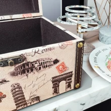 1pc Vintage Decorative Storage Box, Adds Warmth And Function To Your Home, Storage Box