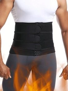 1 pièce, nouveau 2025 été Ensemble de 3 ceintures de fitness pour hommes, ceinture de modelage du corps et de resserrement de l'abdomen, ceinture transpirante et de resserrement de l'abdomen, convient pour la fitness quotidienne et les vêtements de sport
