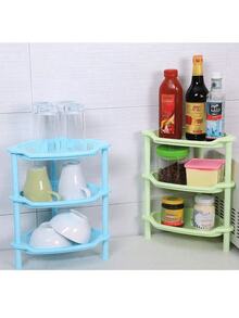 1pc Plastic Kitchen Storage Rack, Modernist Square Storage Rack For Kitchen - Multicolor - View 8