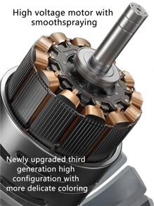 Convenience Wireless Airbrush Kit With Detachable Extended Hose, 0.3mm Dual-Action Spray Gun With 3 Bottles, Cleaning Brush Set, USB Power Cable, Mini Airbrush With 1000mAh Rechargeable Battery For Model Making, Nail Art, Automotive Painting, Beauty Sprays And DIY Crafts