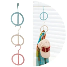 1pc/3pcs Creative No-Nail Scarf Hooks Wall Mounted Multi-Use Coat Hanger Organizer - Multicolor - View 9