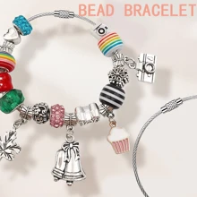 Pulseira de Corrente de Contas em Formato de Cobra de Aço Inoxidável, Fecho para Confecção de Pulseiras, Chaveiro, Adequado para Joalheria DIY, Corrente para Joalheria, Acessórios de Pulseira em Branco