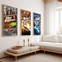WB 1/10PCS Frameless Fast And Furious Classic Vintage Vintage Posters Sticky Retro Room Bar Cafe Kawaii Room Decor Wall Art Batman Decor Wallpaper