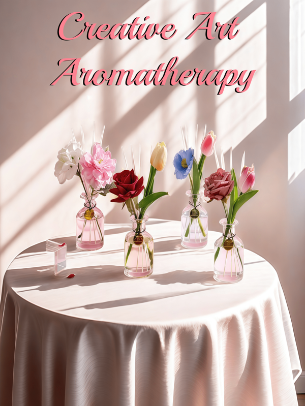 Creative Floral Aromatherapy Diffuser With DIY Flower Arrangement - 120ml Fireless Essential Oil Kit, 2-In-1 Home Decor & Fragrance Therapy, Art Ornament/Friends Present (1PC)