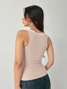 Women Tank Tops & Camis - Deep Apricot - View 2
