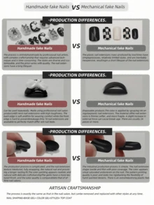 10 件方形纯手工按压指甲套装 DIY 指甲装饰可爱少女风格创意卡通可爱假日适合女士和女孩 1 件迷你指甲锉和 1 片粘性标签短方形假指甲，猫眼风格，熊风格，蝴蝶结，可爱风格，手工制作的可穿戴指甲