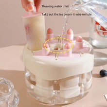 1 pieza Molde de plástico mini para tartas/paletas/helados de hielo, herramienta de silicona casera para hacer helados/paletas de hielo DIY