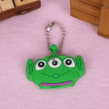 Disney 1 Disney Stitch Key Chain, Cartoon-Style Key Cap, Portable Key Chain Accessory, Protective Key Case Car Accessories Bag Charm School