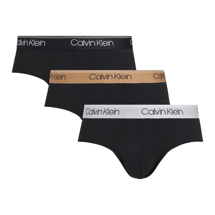 Calvin Klein 3-Pack Soft, Comfortable & Breathable Men's Briefs - Black, Black, Black - View 1
