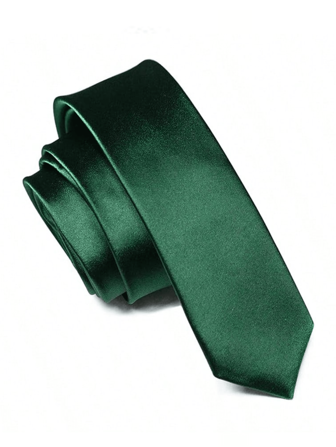 1 Corbata de color liso para hombre, adecuada para uso diario, negocios clásicos, celebraciones, fiestas, uso diario