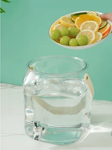 1 pièce Seau d'eau froide avec robinet, distributeur de boissons, sans support, seau pour thé aux fruits, jus, punch, grande capacité