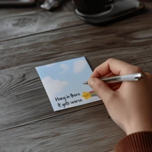 4pcs Funny Office Sticky Notes 3x3 Inch 50 Sheets Funny Office Note Pads Adhesive Funny Office Sticky Notes For School Office Home Supplies Students Teachers Gift,School Supplies,Back To School