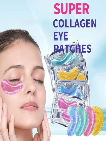 20pcs(10pairs) Gel Eye Ice Pack Cooling Eye Pad Care For Eyes, Dark Circles, Smooth Fine Lines Gel Eye Mask Gift For Women,Both Men And Women Can Use