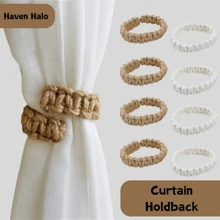 Curtain Tieback,Woven Curtain Clip Strap, Curtain Tie Rope Braided Curtain Clip Curtain Holdback For Bedroom Living Room Home Decor,Easy Install Multipurpose,Other Material Curtain Holdback