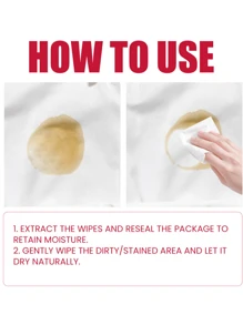 Clothes Stain Removal Wet Wipes, Deep Cleaning Of Stubborn Stains On Clothes, Color Protection Clothes Cleaning Wet Wipes