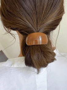 2 pièces Attaches à cheveux rétro mode en acétate incurvé, accessoires cheveux haut de gamme pour queue de cheval