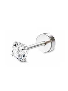 CASSIECA CASSIECA 1 Stück 16 Gauge Knorpel Ohrringe für Frauen, flacher Stecker - Hypoallergen, chirurgischer Edelstahl Stud Hoop Knorpel Ohrring Set für Daith, Concha, Tragus, Helix Piercings, Einzelstück