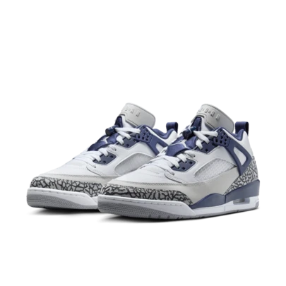 Jordan Spizike Low Fashionable And Versatile Non-Slip And Wear-Resistant Low-Top Retro Basketball Shoes Unisex White And Blue FQ1759-140