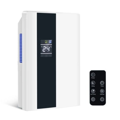 Deumidificatore elettrico da 2000 ml - Deumidificatore per ambienti per seminterrato, camera da letto, appartamento, deumidificatore con telecomando, timer 24 ore, pulizia UV e modalità sospensione