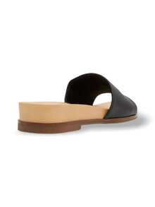 Women's Casual Minimalist Design ELINA BLACK Slides - Black - View 2