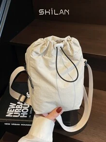 Ladies' Backpack Suitable For Middle School, High School, And College Girls. Also Ideal For Teen Boys And Girls. Features A Convenient Drawstring Closure, Can Be Carried By Hand Or Worn Crossbody.